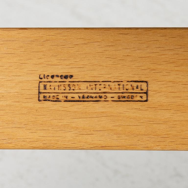 Bruno Mathsson, armchair, "Mina", Mathsson International, second half of the 20th century.