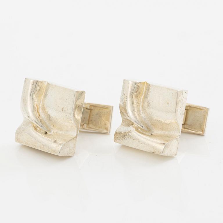 Lapponia ett par manschettknappar, sterlingsilver, Finland 1978.