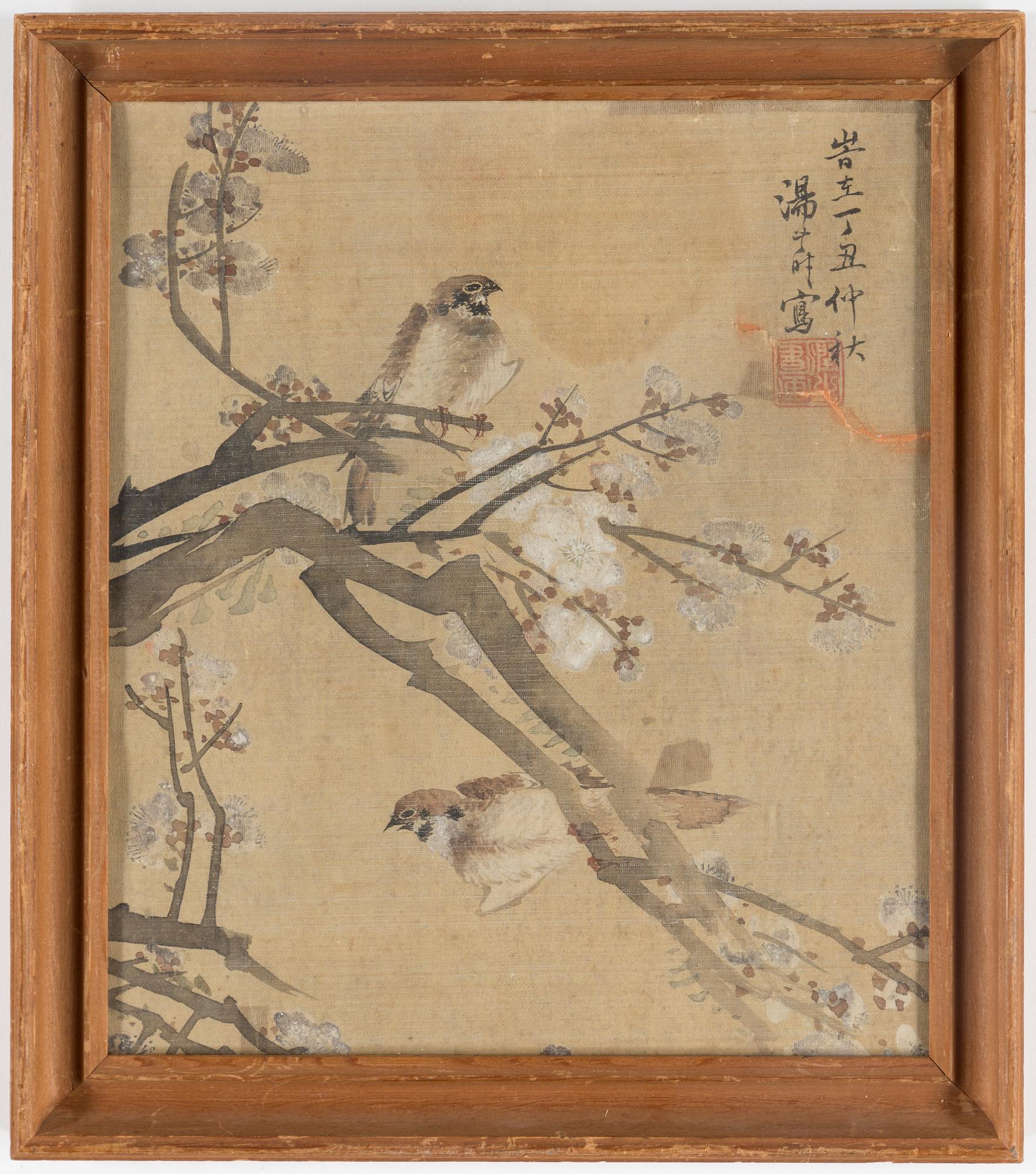 Two Chinese 20th century paintings, ink and color on paper.