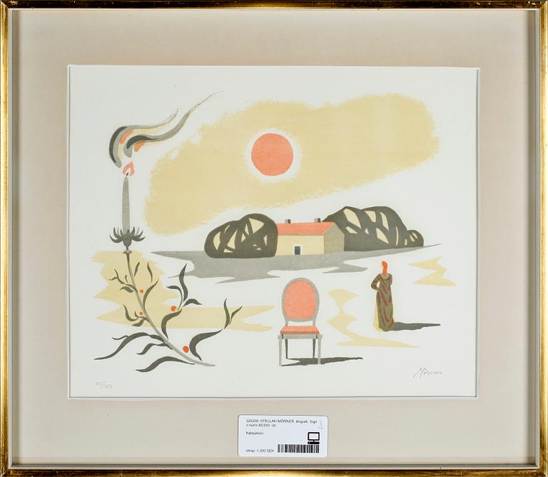 STELLAN MÖRNER, litografi. Sign o numr 85/350.