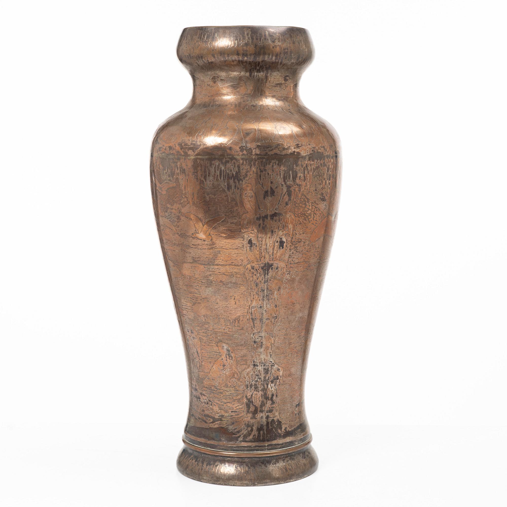 Carl Hjalmar Norrström, Vase, Art Nouveau, dated 1902.