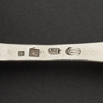 Sandwich-/Fiskspade, silver, Jacob Möinichen, Köpenhamn 1776. Rokoko.