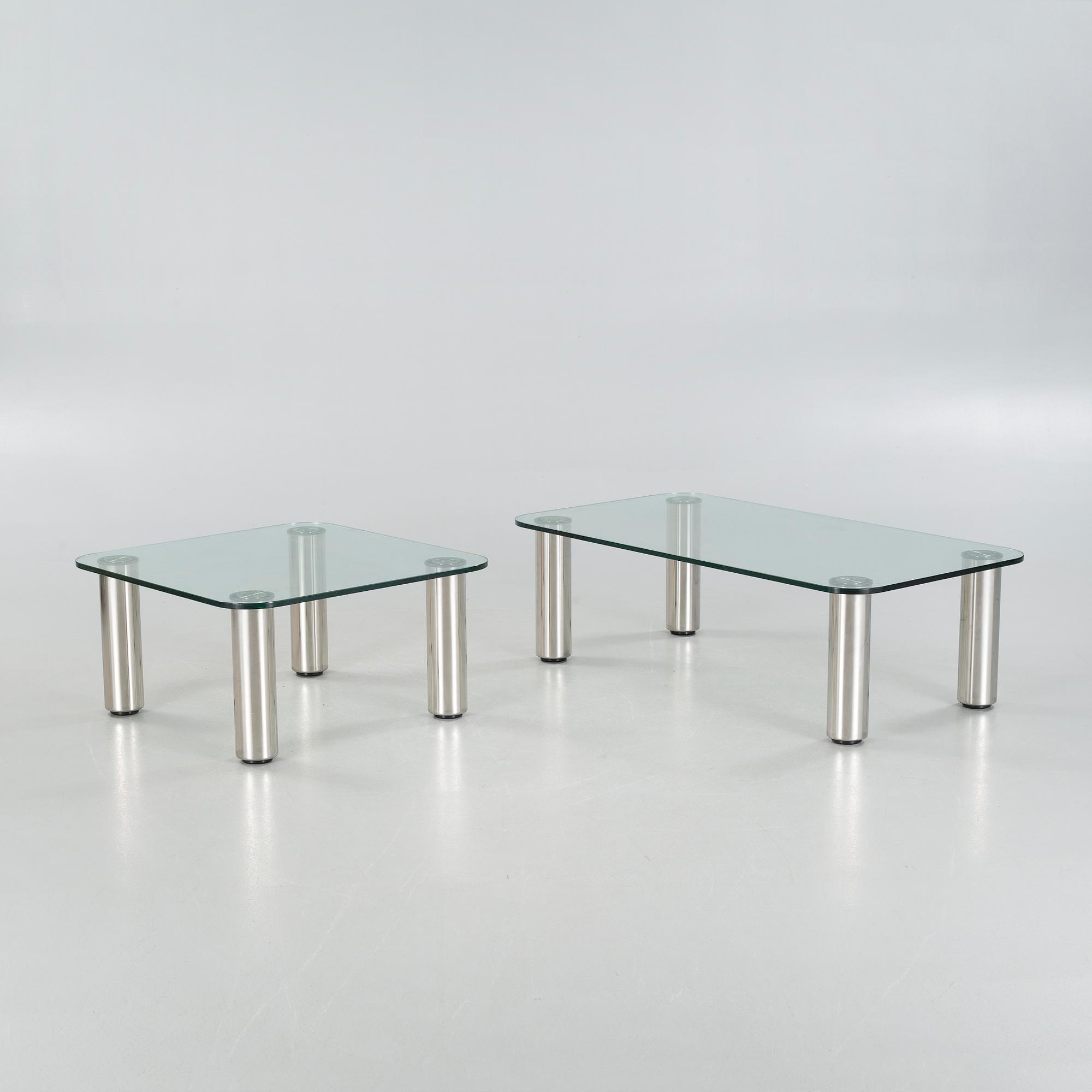 MARCO ZANUSO, 2 soffbord, "Marcuso", för Zanotta, Italien, modell lanserad 1969.