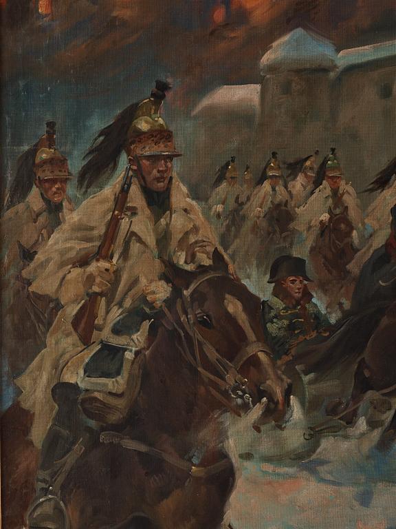 Jerzy Kossak, Napoleon outside Moscow.