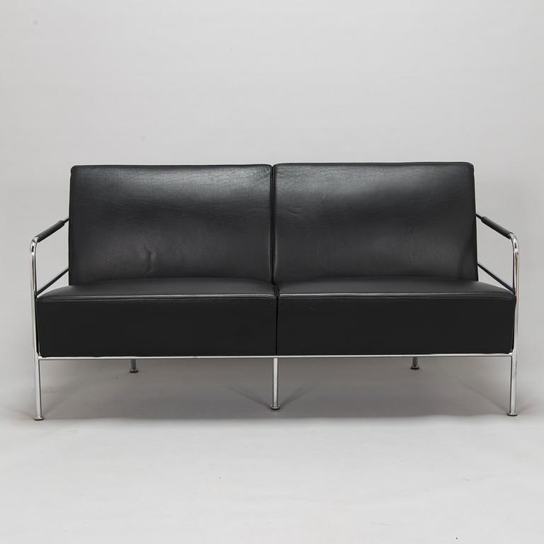 Gunilla Allard,  a black leather 'Cinema' sofa from Lammhults.