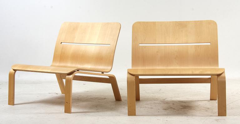 FÅTÖLJER, 2 st, "Bowie", design Claesson, Koivisto o Rune för David Design.