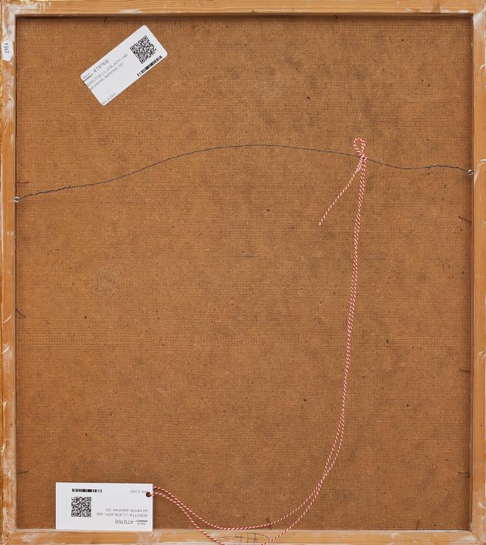 BIRGITTA LILJEBLADH, olja på pannå, signerad.