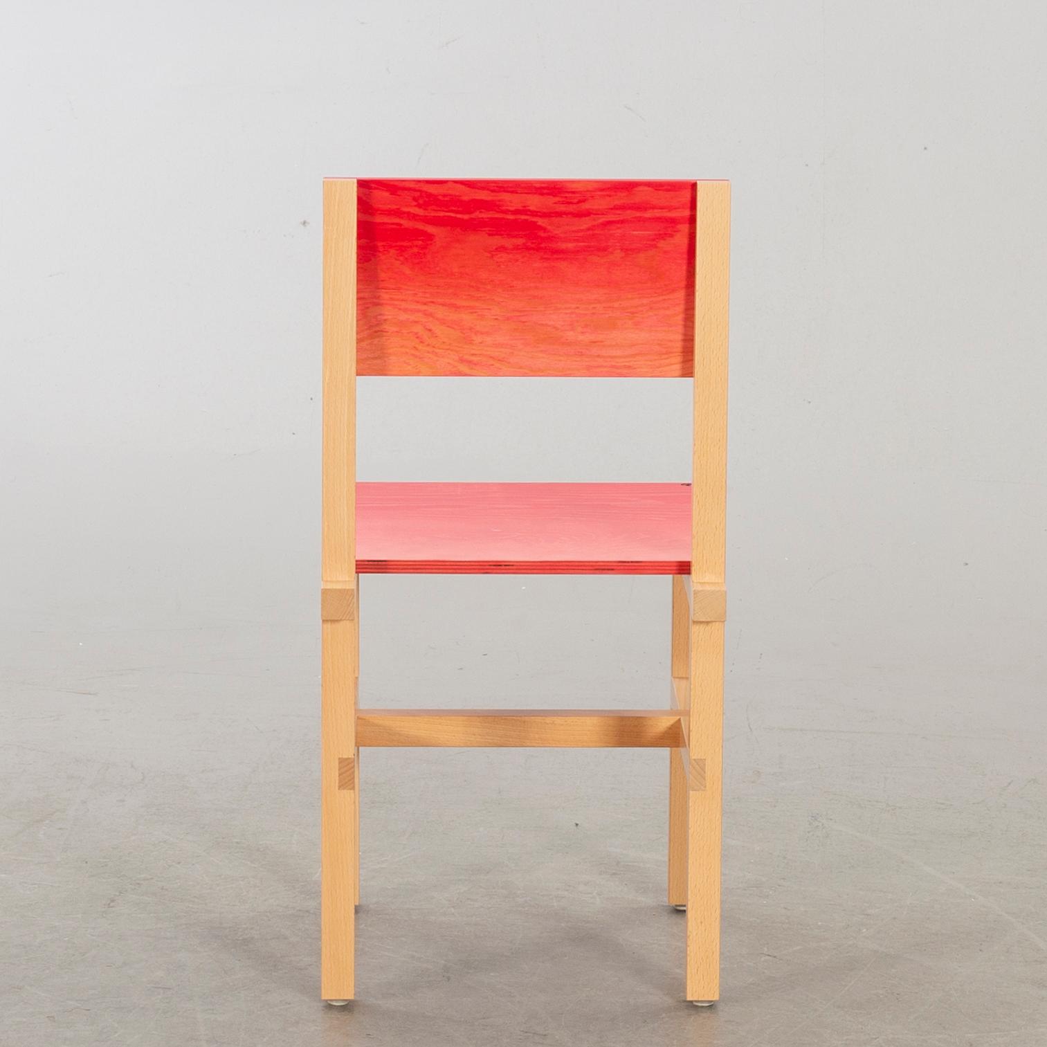 FREDRIK PAULSEN, "Röhsska"Designbaren, chair, Blå Station 2020, Chair 49/102.