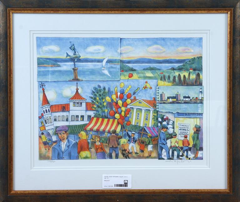 JUSSI TAPIEMÄKI, litografi, sign o numr.