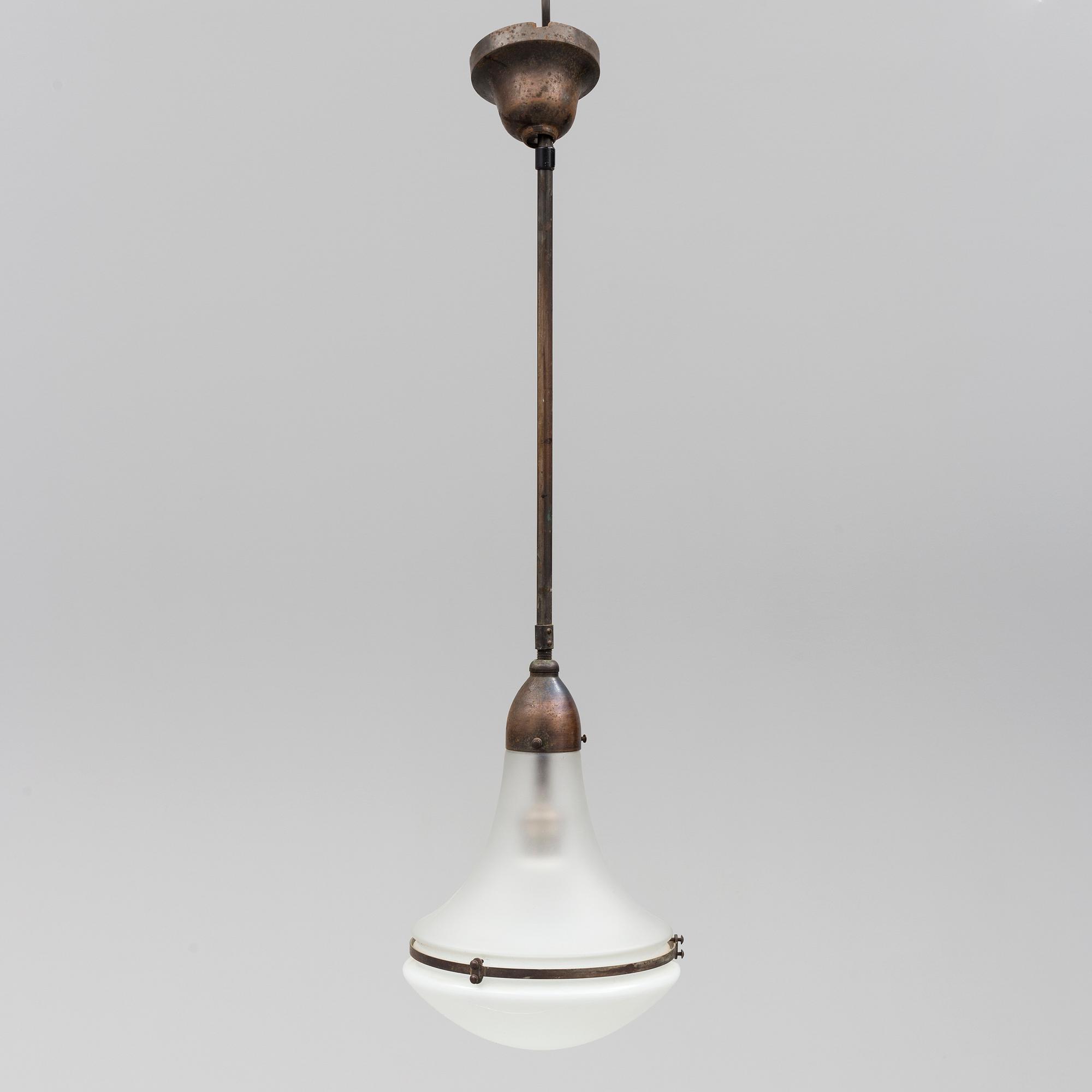 PETER BEHRENS, taklampa, "Luzette", modell L1522, , AEG, 1900-talets början.