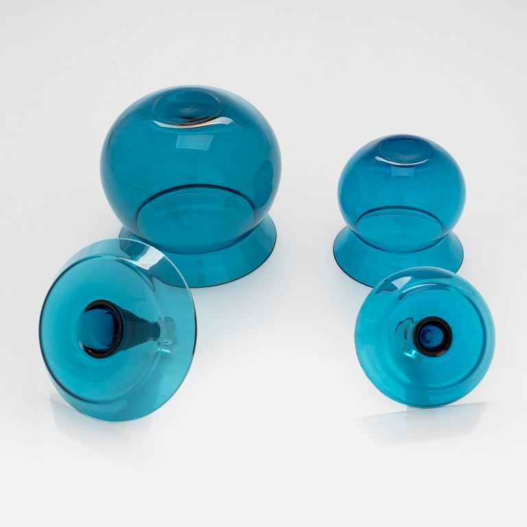 Nanny Still, a 5-piece 'Harlequin' glassware for Riihimäen Lasi Oy.