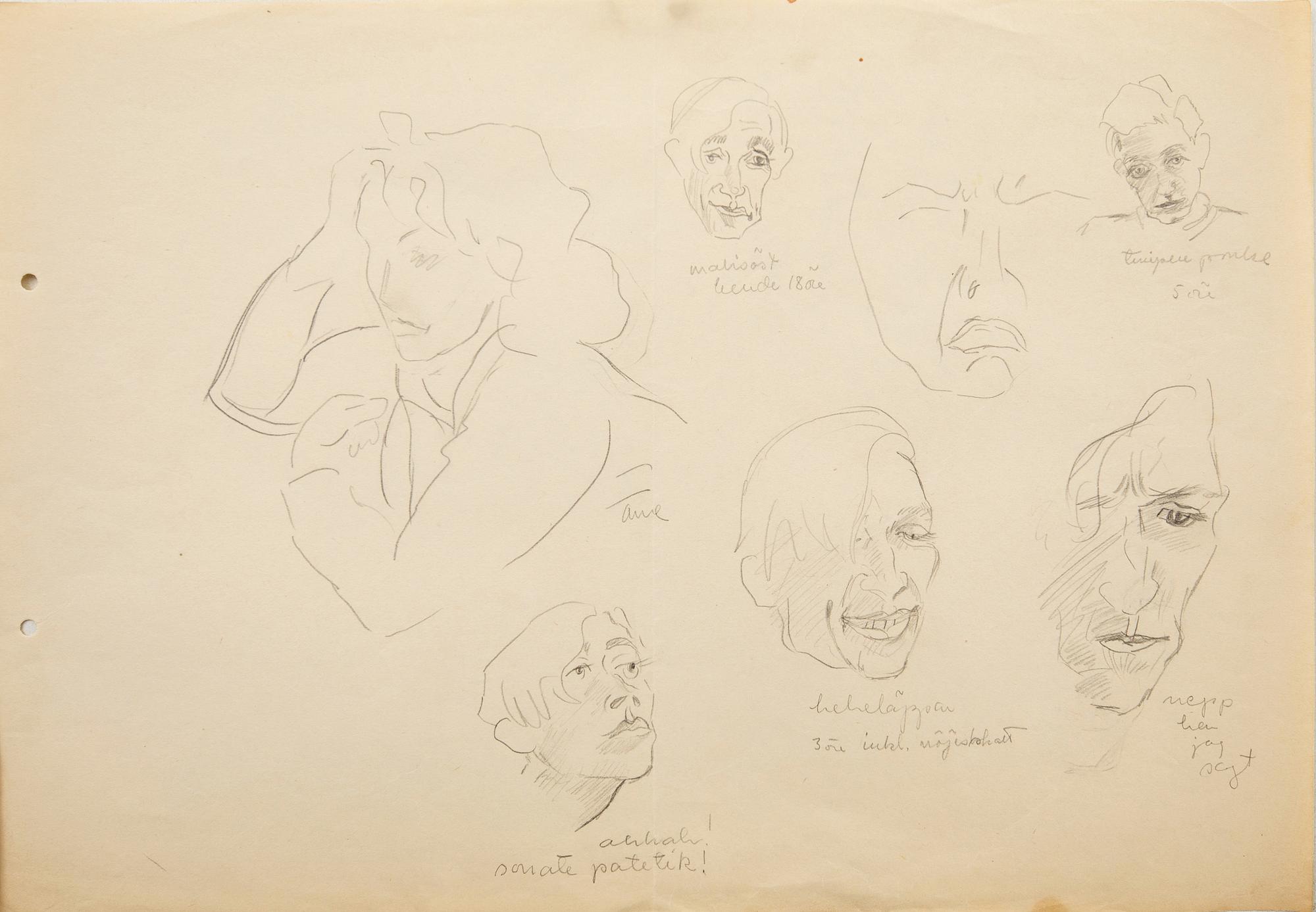 Margit Jones, Sketches 11 pcs.