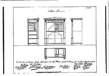 Lars Petter Forssblad's Masterpiece, A mahogany and ormolu-mounted secretaire, Stockholm 1832.