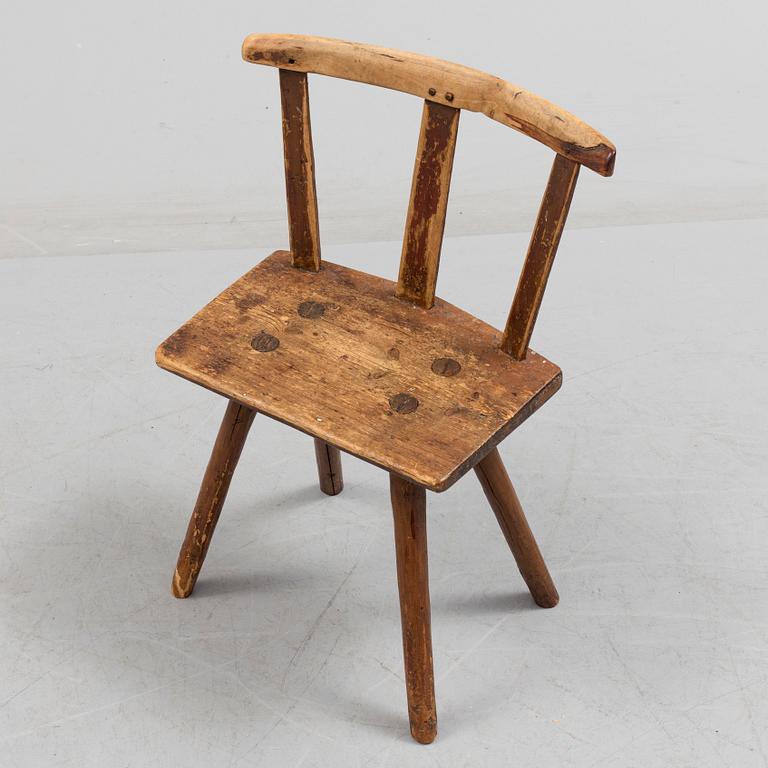 A 18th/19th century wooden chair.