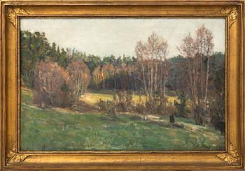 Gottfrid Kallstenius, oil on canvas signed and dated 1928 (?).