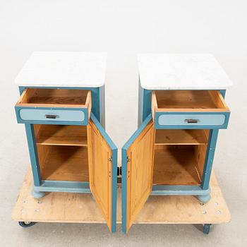 Pair of bedside tables, first half of the 20th century.