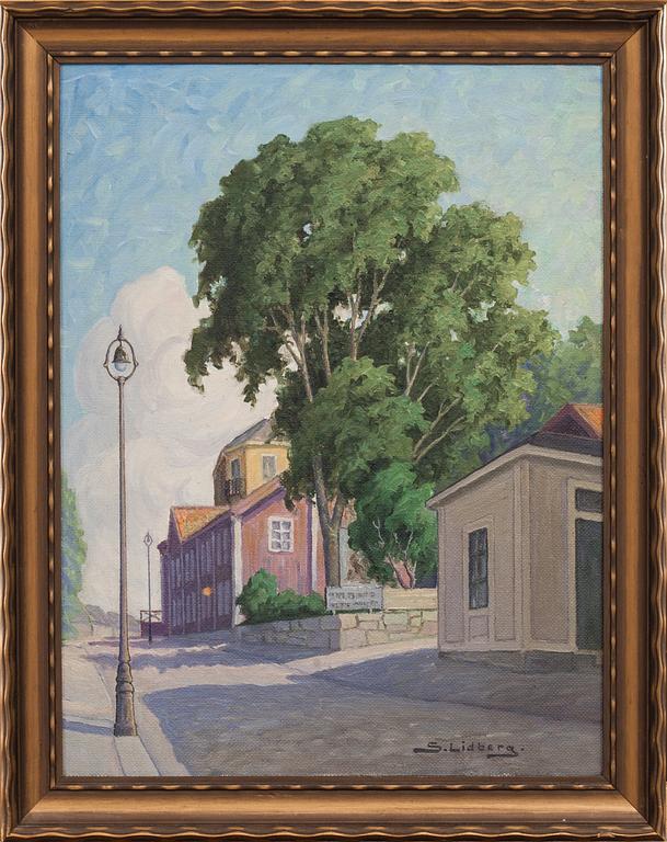 OKÄND KONSTNÄR, olja på duk, signerad. 1900-tal.