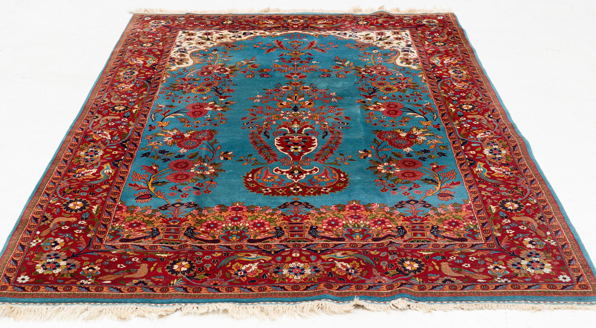 Matta, Täbriz, ca 278 x 181 cm.