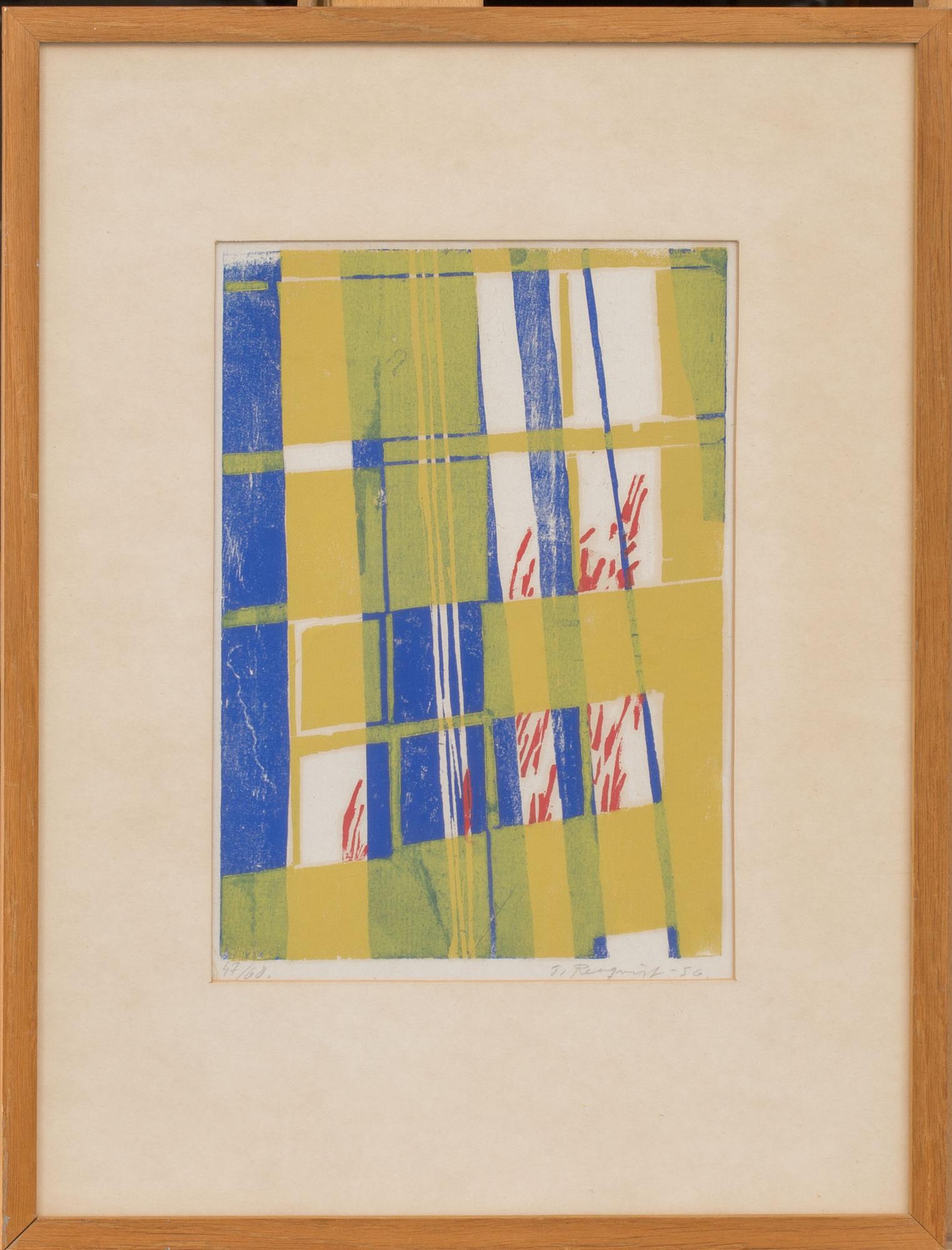 TORSTEN RENQVIST, träsnitt, signerad, daterad och numrerad -56 47/68.