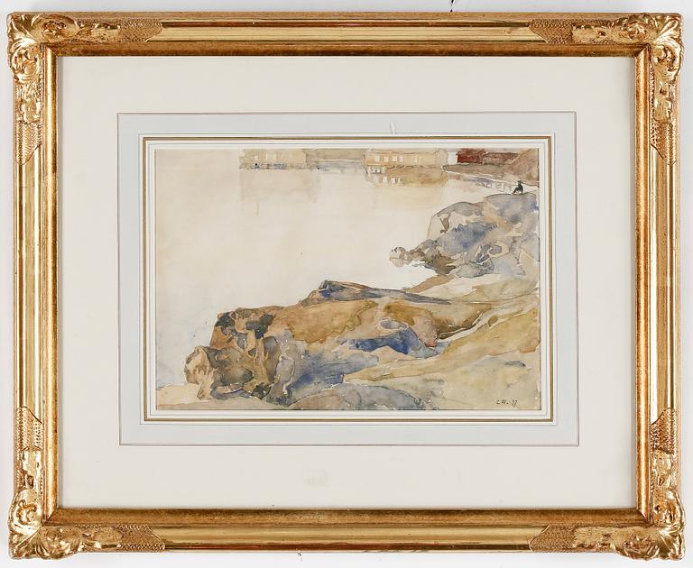 CARL WILHELMSON, akvarell, signerad och daterad -11 eller -17.