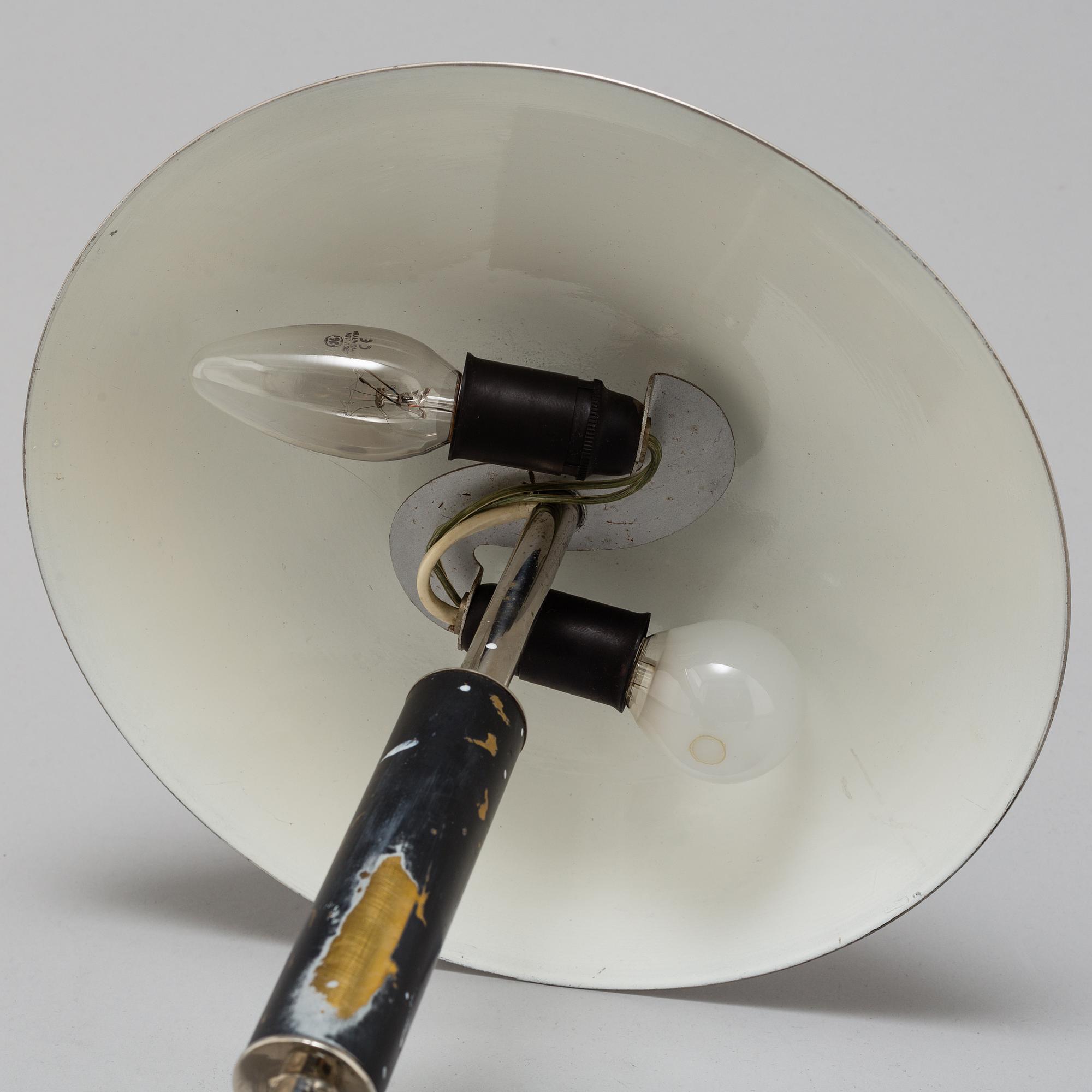 A two-light table lamp, probably 1930s.