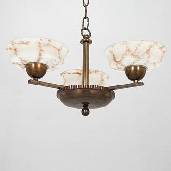Paavo Tynell, taklampa, modell 1409/3 Taito 1930-tal.