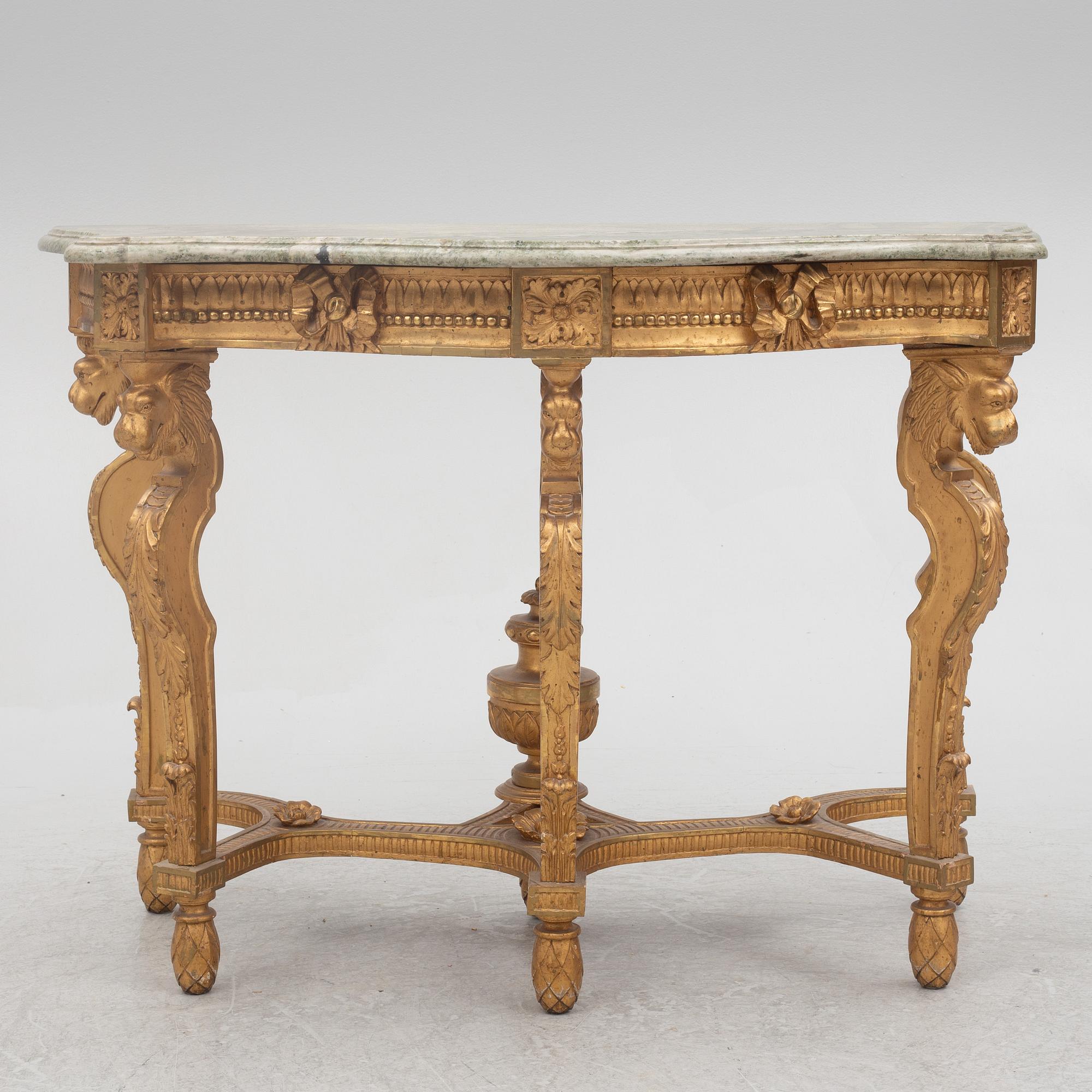 Console table, Louis XVI Style, late 19th Century.
