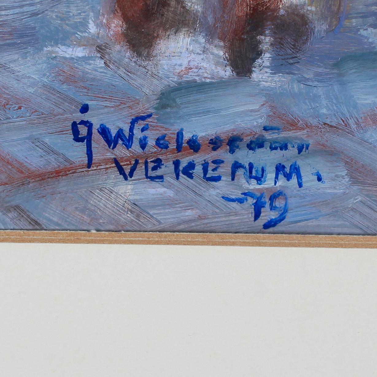 ÅKE WICKSTRÖM, 2 st, oljor på pannå, signerade samt en daterad -79.