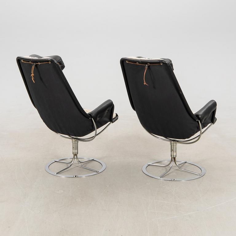 Bruno Mathsson, fåtöljer 1 par, "Jetson" för DUX sent 1900-tal.