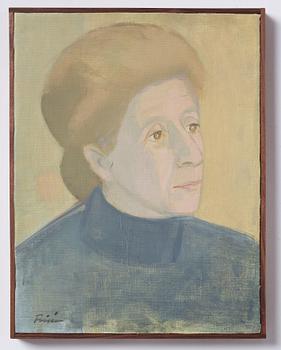 Vera Frisén, oil on relined canvas, signed.