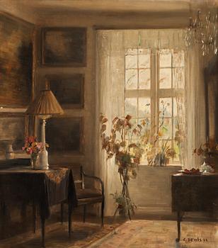 763. Carl Holsoe, Interiör.