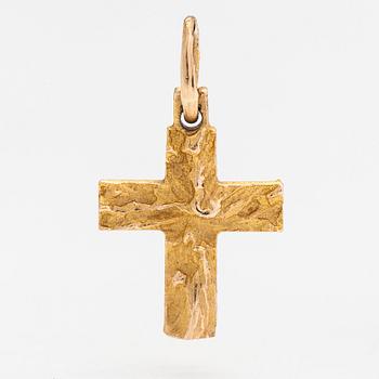 Björn Weckström, A 14K gold pendant 'Small cross'. Lapponia 1976.