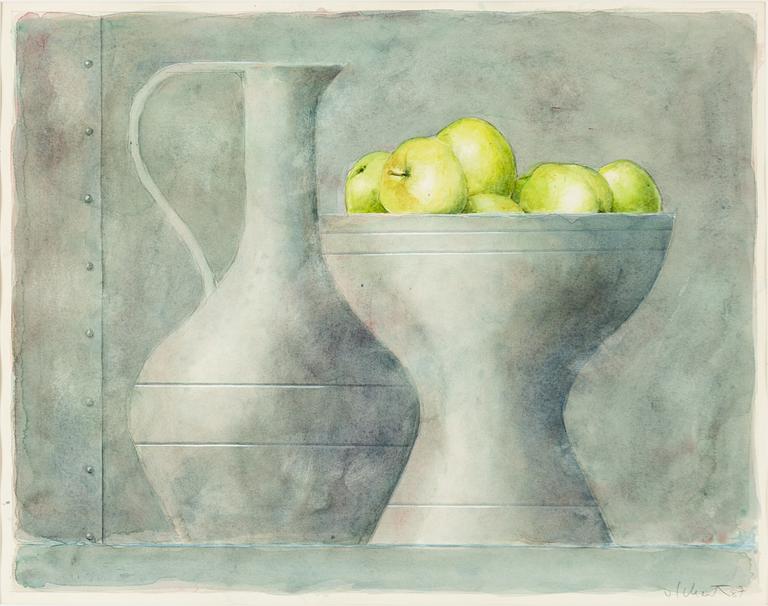 Philip von Schantz, "Äppelstilleben". ("Still Life with Apples".).