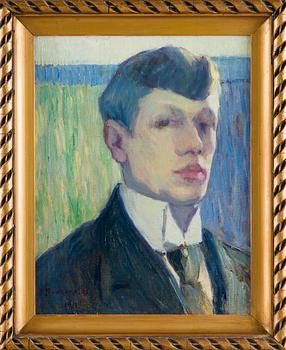 Jalmari Ruokokoski, Självporträtt.