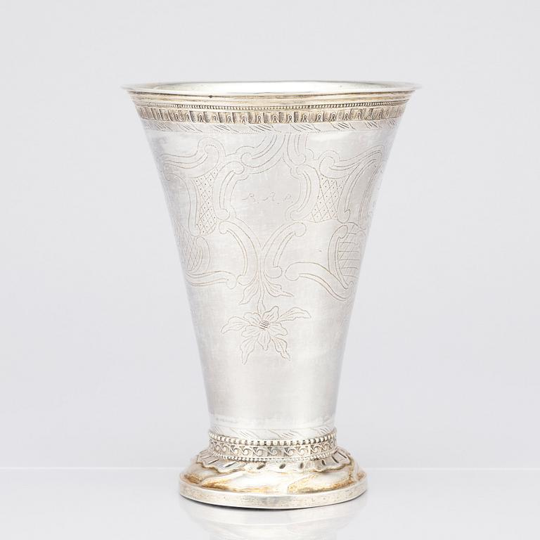 Erik Enander, bägare, silver, Uppsala 1786.