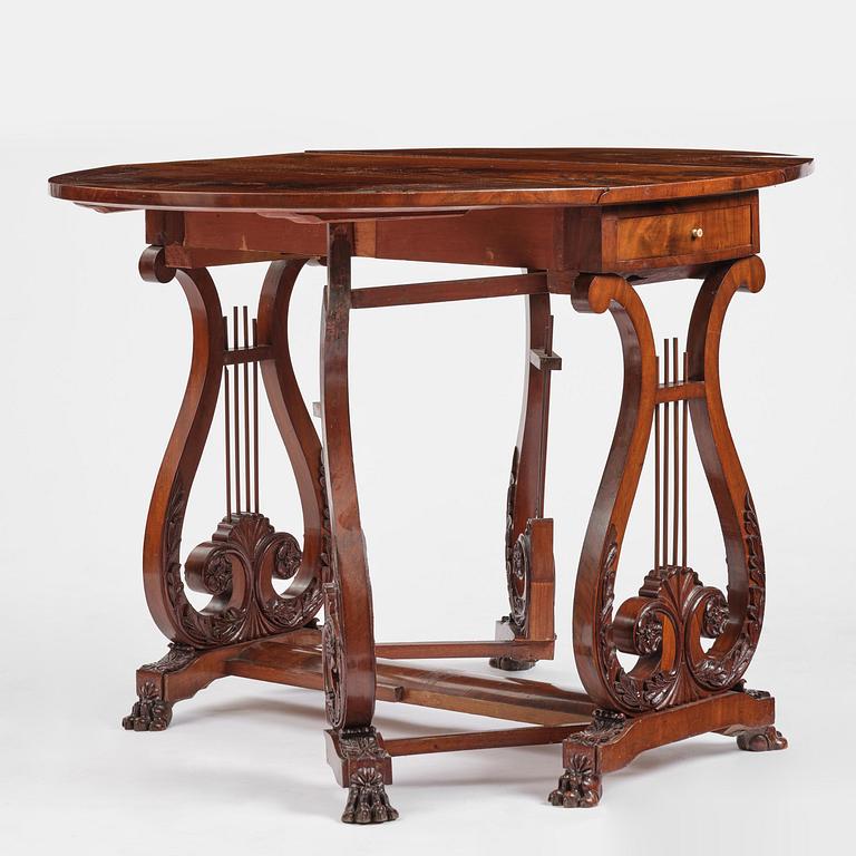 Biblioteksbord, Sverige, 1800-talets första hälft.