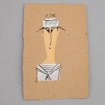 Madeleine Pyk, gouche, lithograph in colours and book.