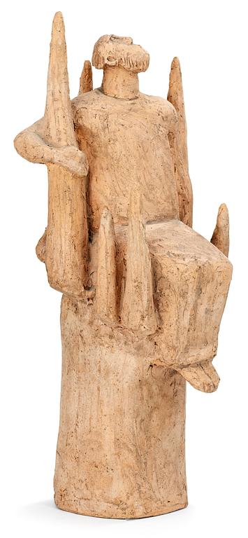 ÅKE HOLM, skulptur, "Sackaios i trädet", Höganäs 1940-50-tal.
