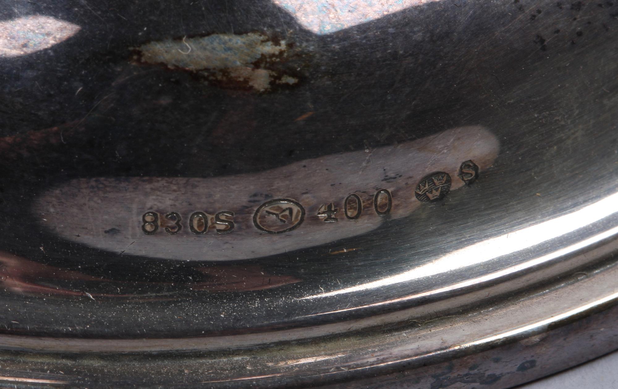 LJUSSTAKAR, ett par, silver, importstämplar.