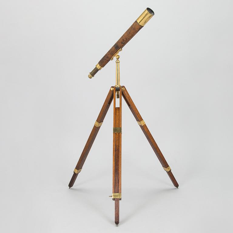 Teleskop med stativ, D. McGregor & Co Glasgow & Greenock, England, 1800/1900-tal.