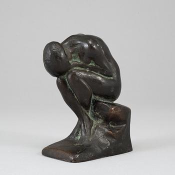 HALVAR FRISENDAHL, sculpture, bronze, signed and with foundry mark.