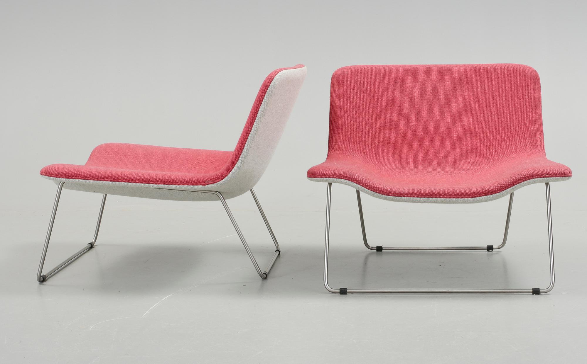 FÅTÖLJER, ett par, "Spring", Erwan Bouroullec, Cappellini, Italien. Formgivna år 2000.