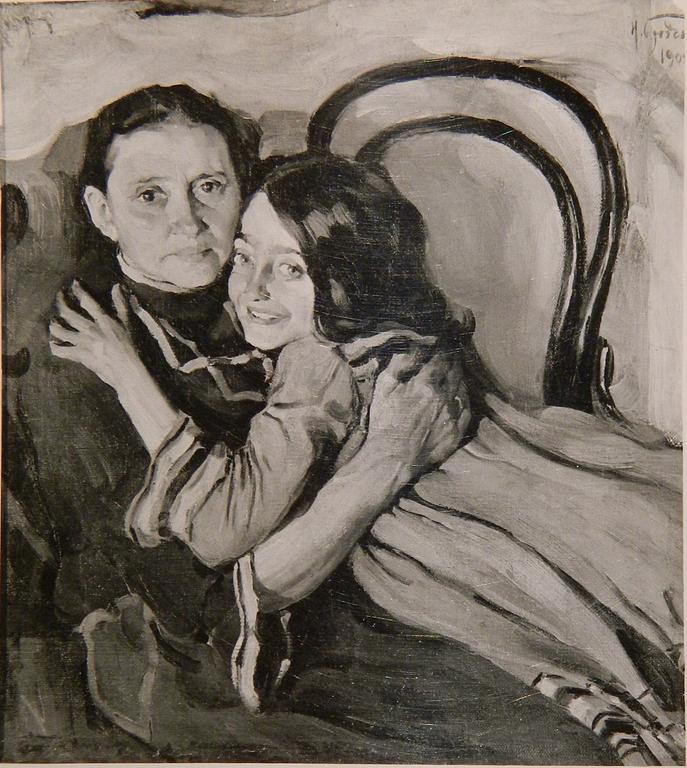 ILJA REPIN, ISAAK BRODSKYN SISAREN MUOTOKUVA.