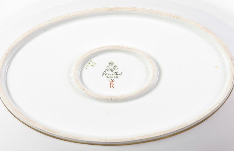 SKÅLFAT, porslin, rokokostil, Rosenthal, 1900-talets första hälft.