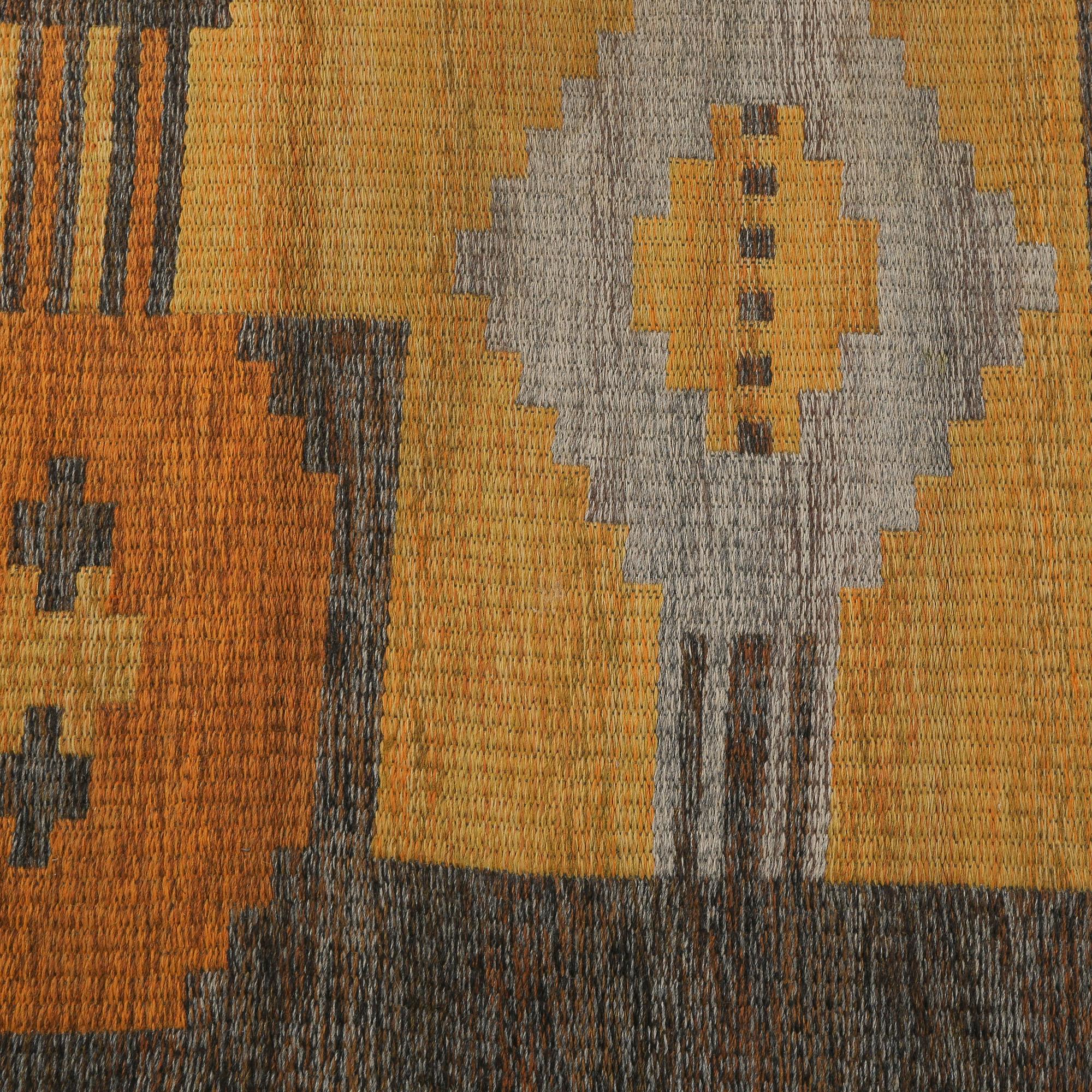 MATTA, dubbelväv, 236 x 156 cm, 1900-talets andra hälft.