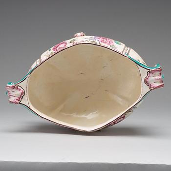 A Swedish Marieberg faience tureen with cover, 18th Century.