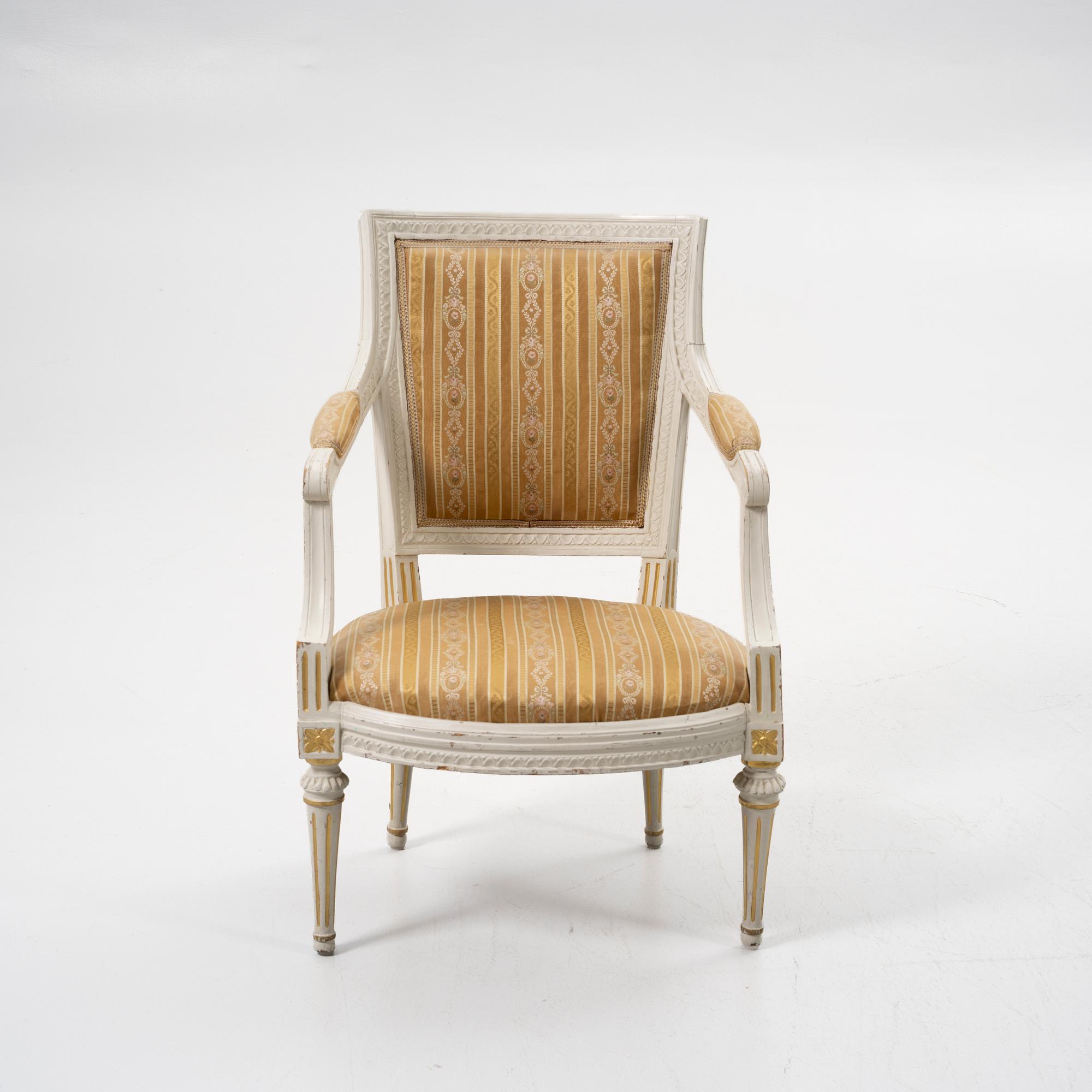 Gustavian armchair, circa 1800.