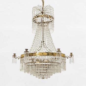 An Empire chandelier, first half of the 19th Century.