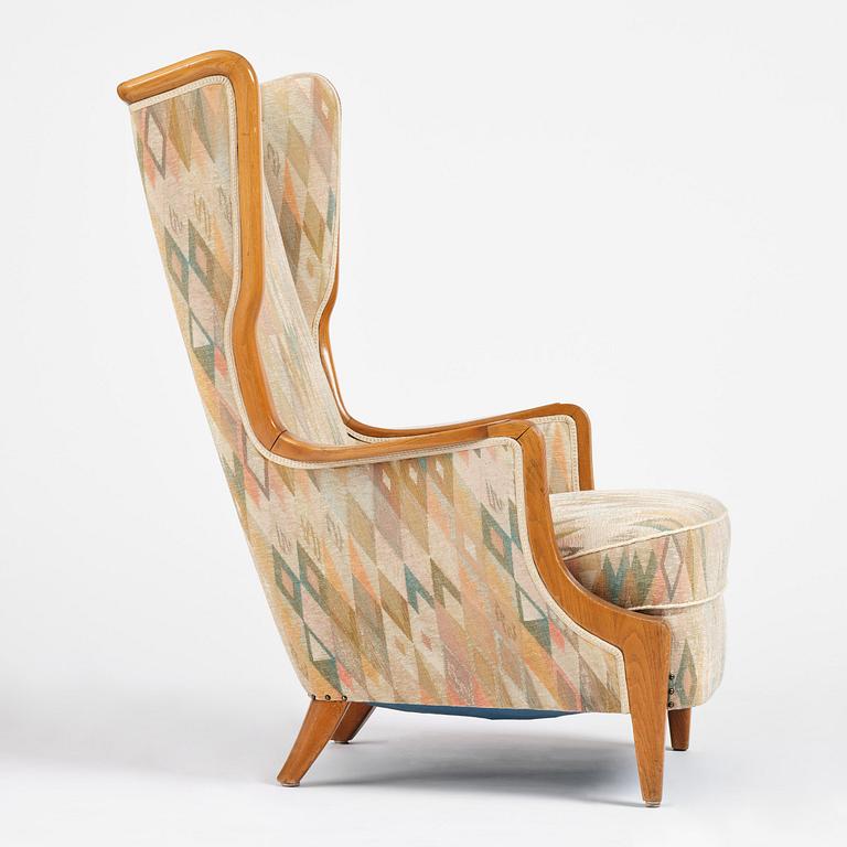 Elias Svedberg, a rare "Eftermiddag" (Afternoon) armchair, Nordiska Kompaniet, Sweden, ca. 1937.