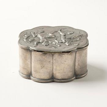 Nils Fougstedt, attributed to, a Swedish Grace pewter box, Herman Bergman konstgjuteri, Stockholm, 1929.
